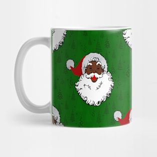 black santa claus christmas Mug